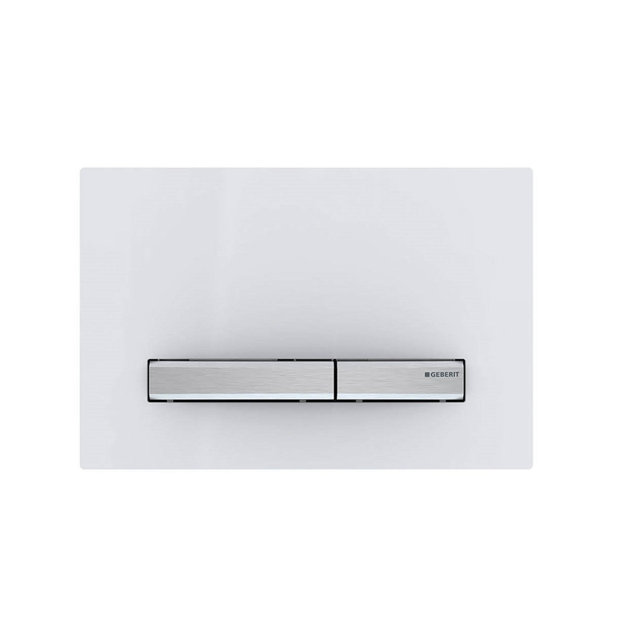 Geberit Black glass place with brushed metal button 115.788.DW.2 Push Button