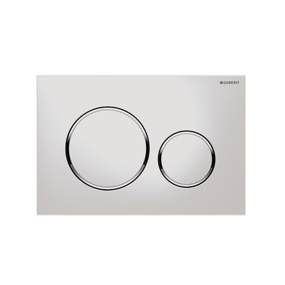 Geberit Fingerprint resistant Matte Chrome, Chrome trim 115.882.JQ.1 Push Button