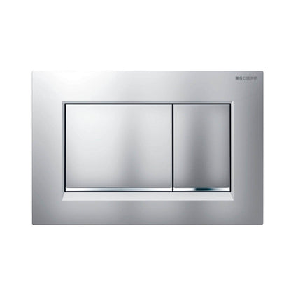 Geberit Fingerprint resistant, matte finish, chrome trim 115.883.JQ.1 Push Button