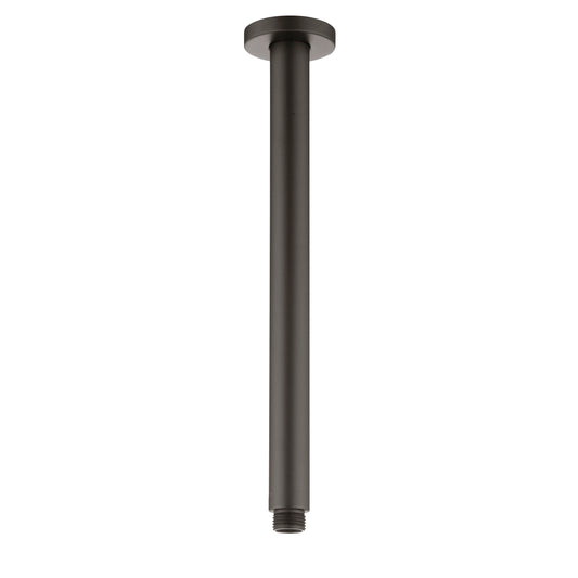Pavia 300mm Gun Metal Ceiling Shower Arm Round