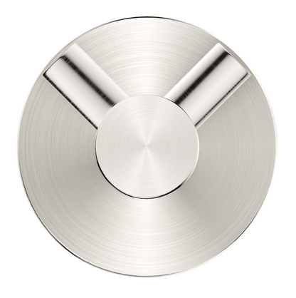 Mica Double Robe Hook - Brushed Nickel