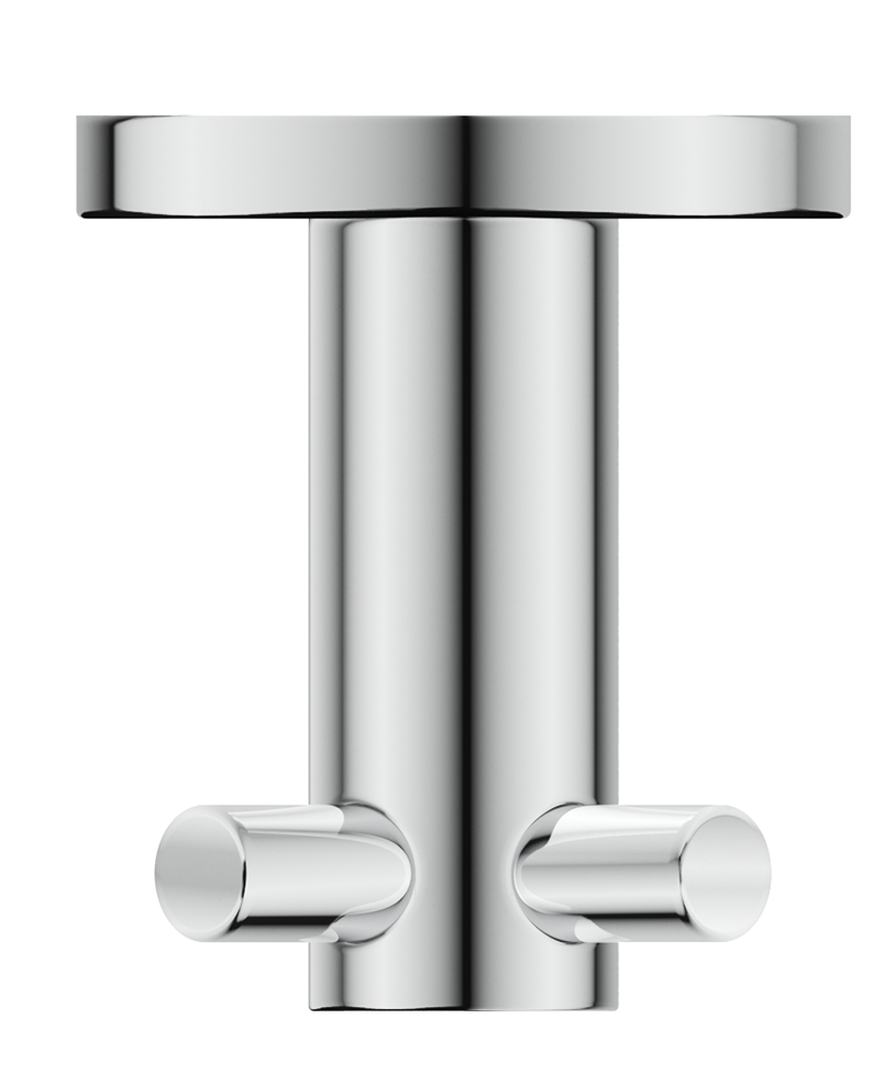 Mica Double Robe Hook - Chrome