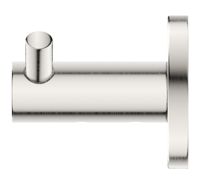 Mica Double Robe Hook - Brushed Nickel