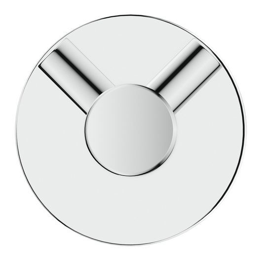 Mica Double Robe Hook - Chrome