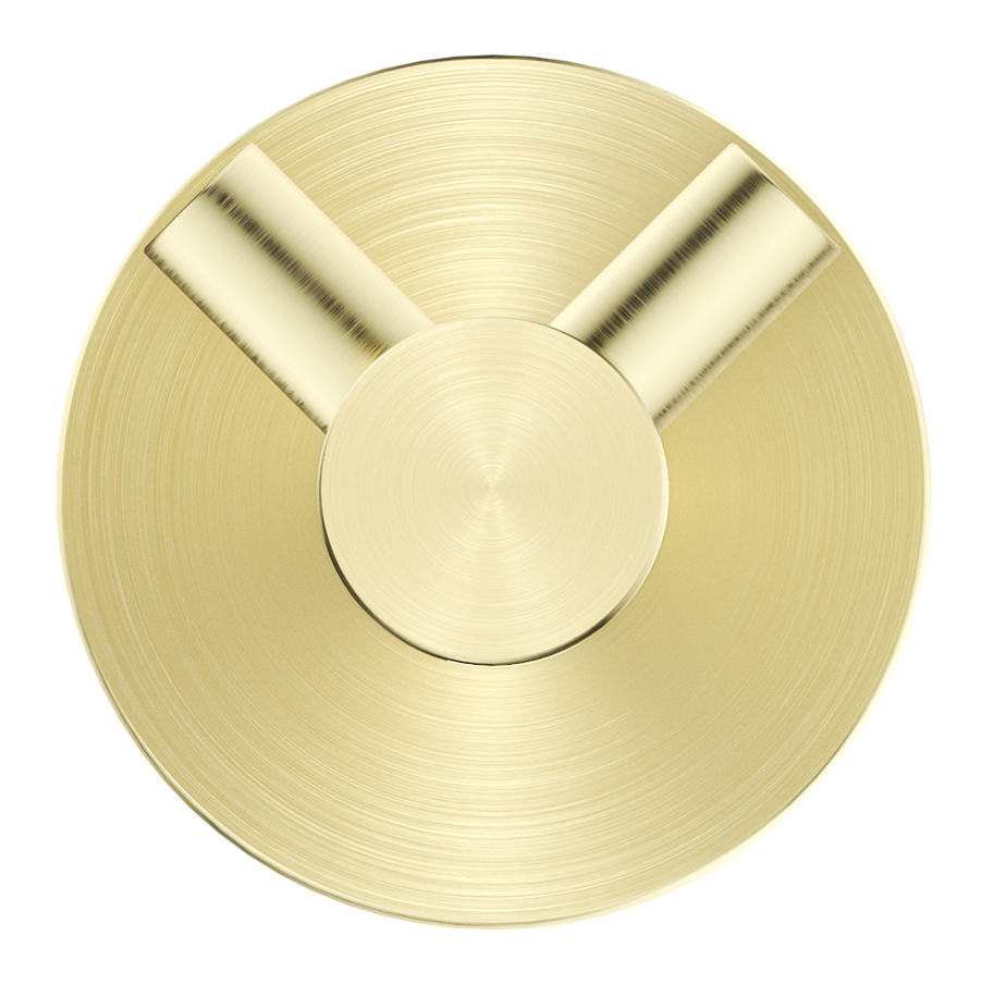 Mica Double Robe Hook - French Gold