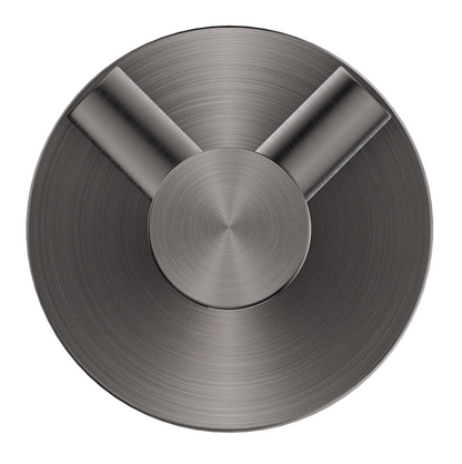 Mica Double Robe Hook - Gunmetal