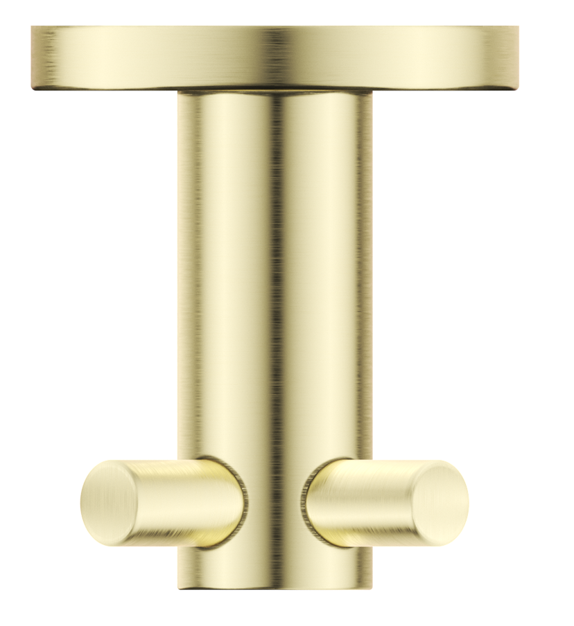 Mica Double Robe Hook - French Gold