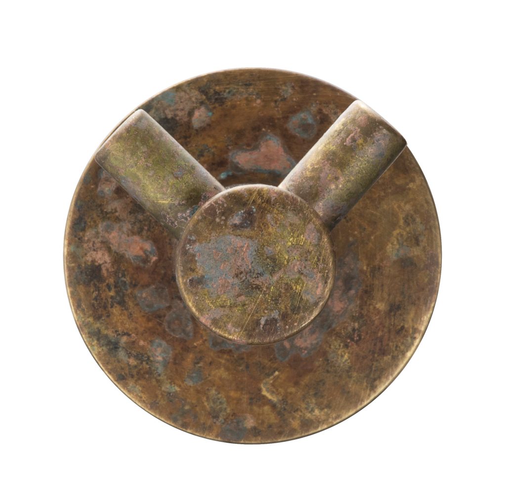 Mica Double Robe Hook - Living Brass
