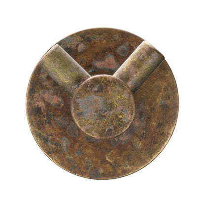 Mica Double Robe Hook - Living Brass