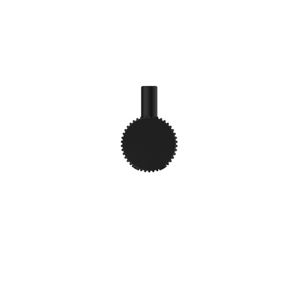 Mica Fluted Robe Hook - Black