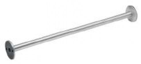 1200mm Surface Mounted 25mm Straight Shower Curtain Rail Concealed Fix - 1200mm - Satin