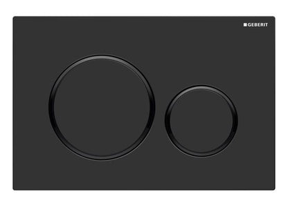 Sigma20 Fingerprint Resistant Matte Black Round ABS Flush Plate