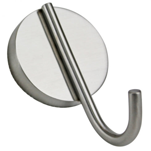 50mm W  Surface Mounted IV Catheter Hook with back mount - 50mm W x 80mm H  - Satin