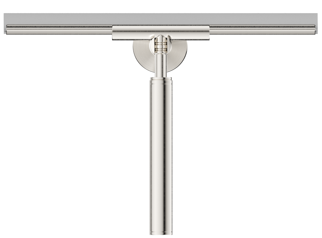 Mica Glass Squeegee - Brushed Nickel