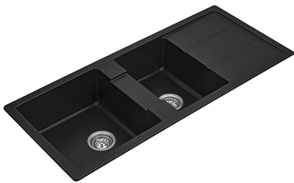 Fomos Sink 1160 x 500mm - Bowl & 3/4 w/Drainer