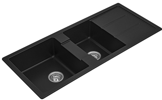 Fomos Sink 1160 x 500mm - Bowl & 3/4 w/Drainer