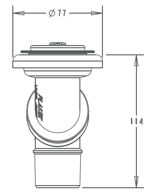 Flexi Dinger Bath Kit Standard - Chrome