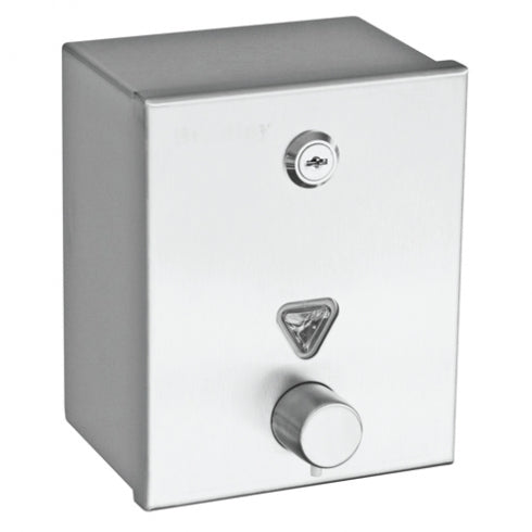 140mm W  Surface Mounted Soap Dispenser 1.2 L - 140mm W x 170mm H x 100mm D  - Satin