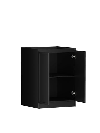 Hampshire Black 1300 Base Laundry Kit with  Pure White Top