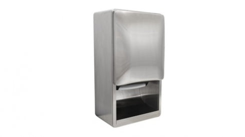 435mm W  Surface Mounted Sensor Roll Paper Towel Dispenser - 435mm W x 778mm H x 318mm D - Satin