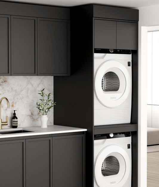 Laundry Kit 1715C Hampshire Black with Pure White Top