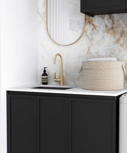 Laundry Kit 1715C Hampshire Black with Pure White Top