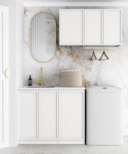 Laundry Kit 1715C Hampshire White with Pure White Top