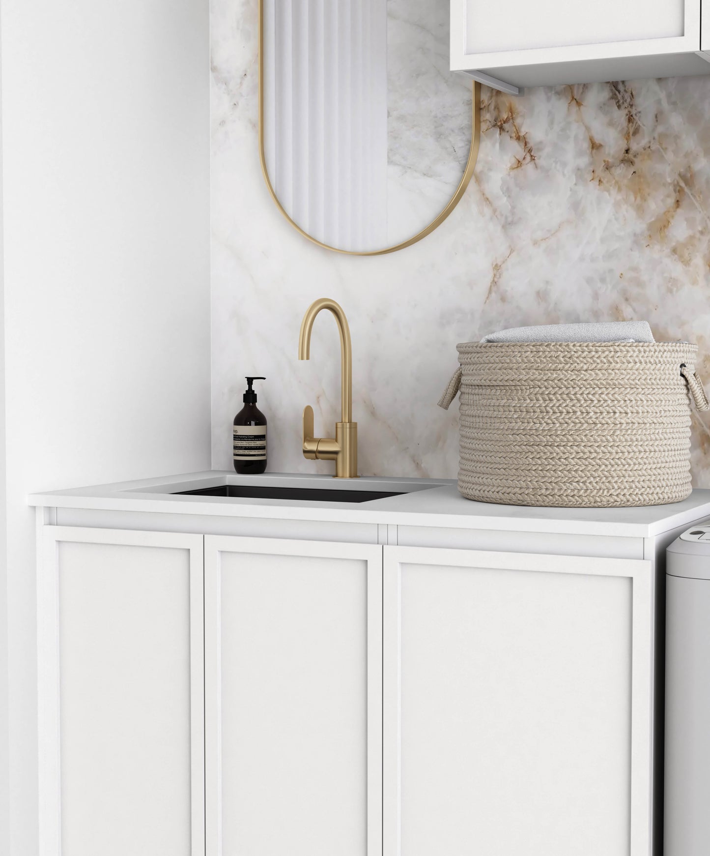 Laundry Kit 1715C Hampshire White with Pure White Top