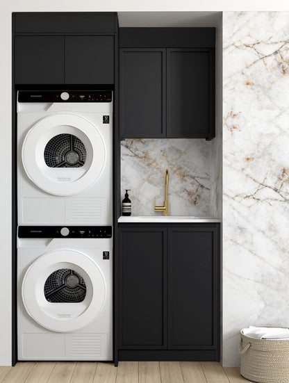 Laundry Kit 1305A Hampshire Black with Pure White Top