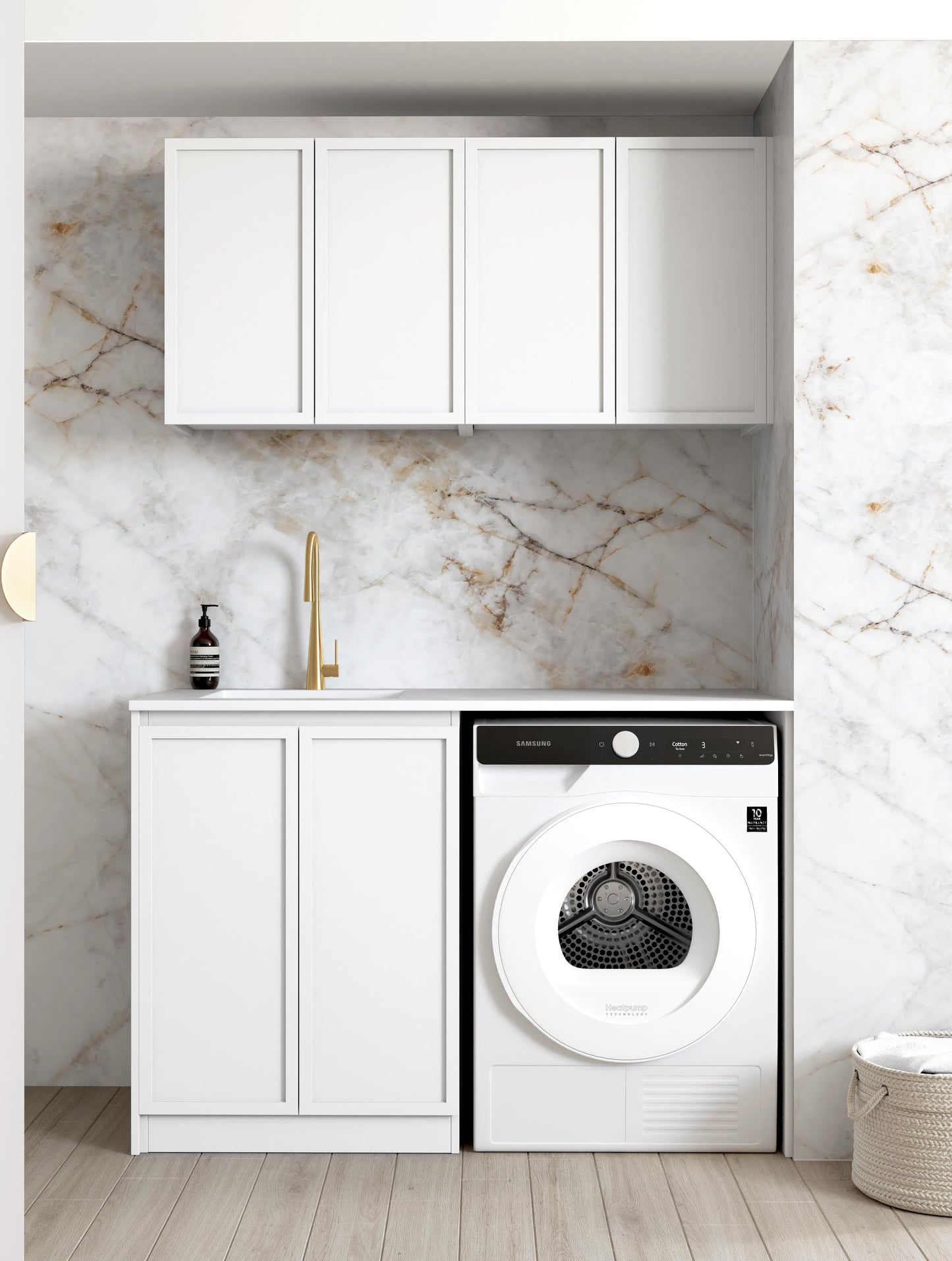 Laundry Kit 1305A Hampshire White with Pure White Top