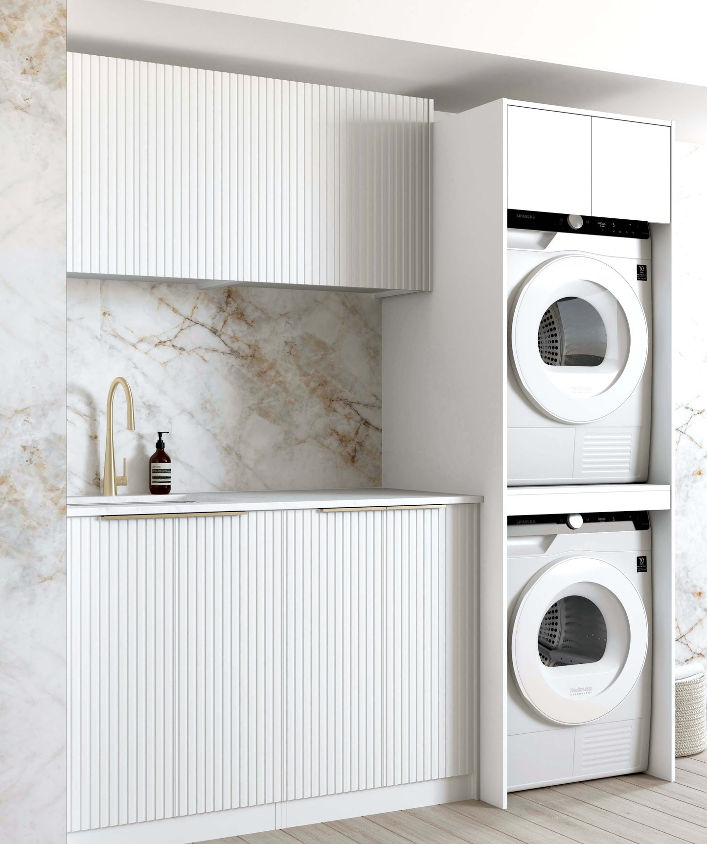Laundry Kit 1960B Noosa White with Pure White Top