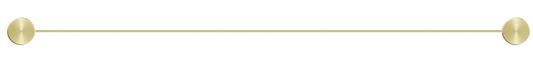 Mica Stainless Shelf - 400mm - French Gold