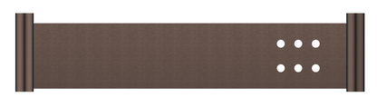 Mica Stainless Shelf - 400mm - Dusk Bronze