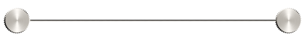 Mica Fluted Stainless Shelf - 400mm - Brushed Nickel
