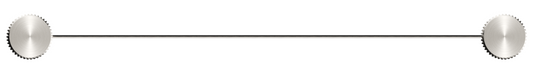 Mica Fluted Stainless Shelf - 400mm - Brushed Nickel