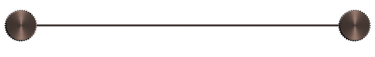 Mica Fluted Stainless Shelf - 400mm - Dusk Bronze