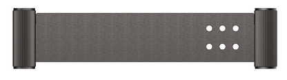 Mica Fluted Stainless Shelf - 400mm - Gunmetal