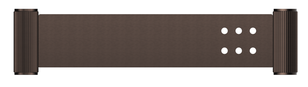 Mica Fluted Stainless Shelf - 400mm - Dusk Bronze