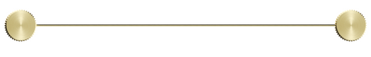 Mica Fluted Stainless Shelf - 400mm - French Gold