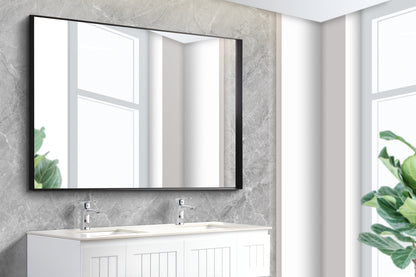 1200mm Qubist Framed Square Mirror
 - Matte Black