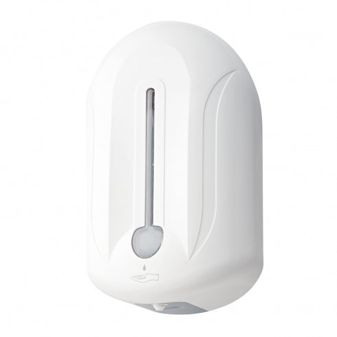 140mm W  Surface Mounted Spray Sanitiser Dispenser 1.1 L - 140mm W x 235mm H x 107mm D  - White