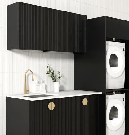 Laundry Kit 1960A Marlo Black with Pure White Top