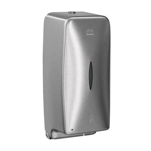 117mm W  Surface Mounted Liquid Sanitiser Dispenser  - 117mm W x 268mm H  x 106mm Dte do not - Stainless Steel