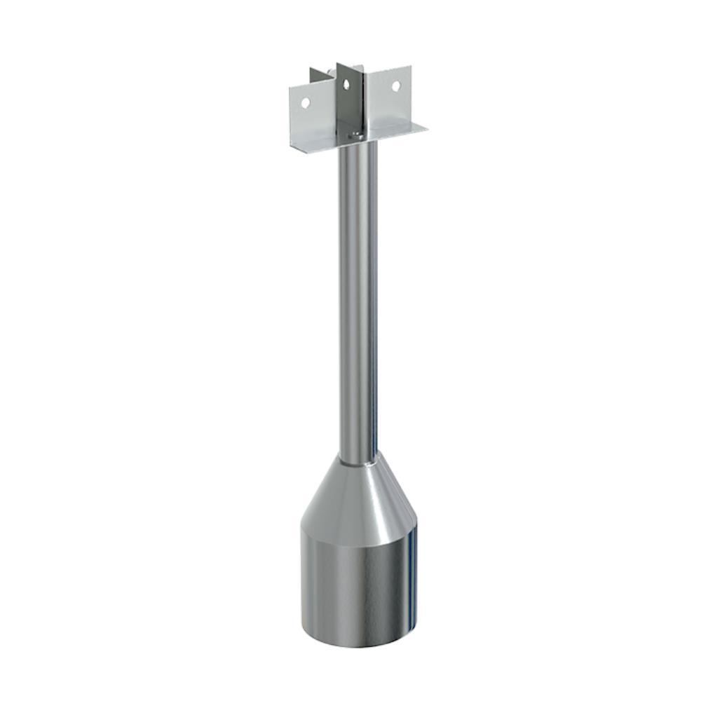 122 Series “T” Piece Foot Assembly – 200mm with 35mm Adjustment