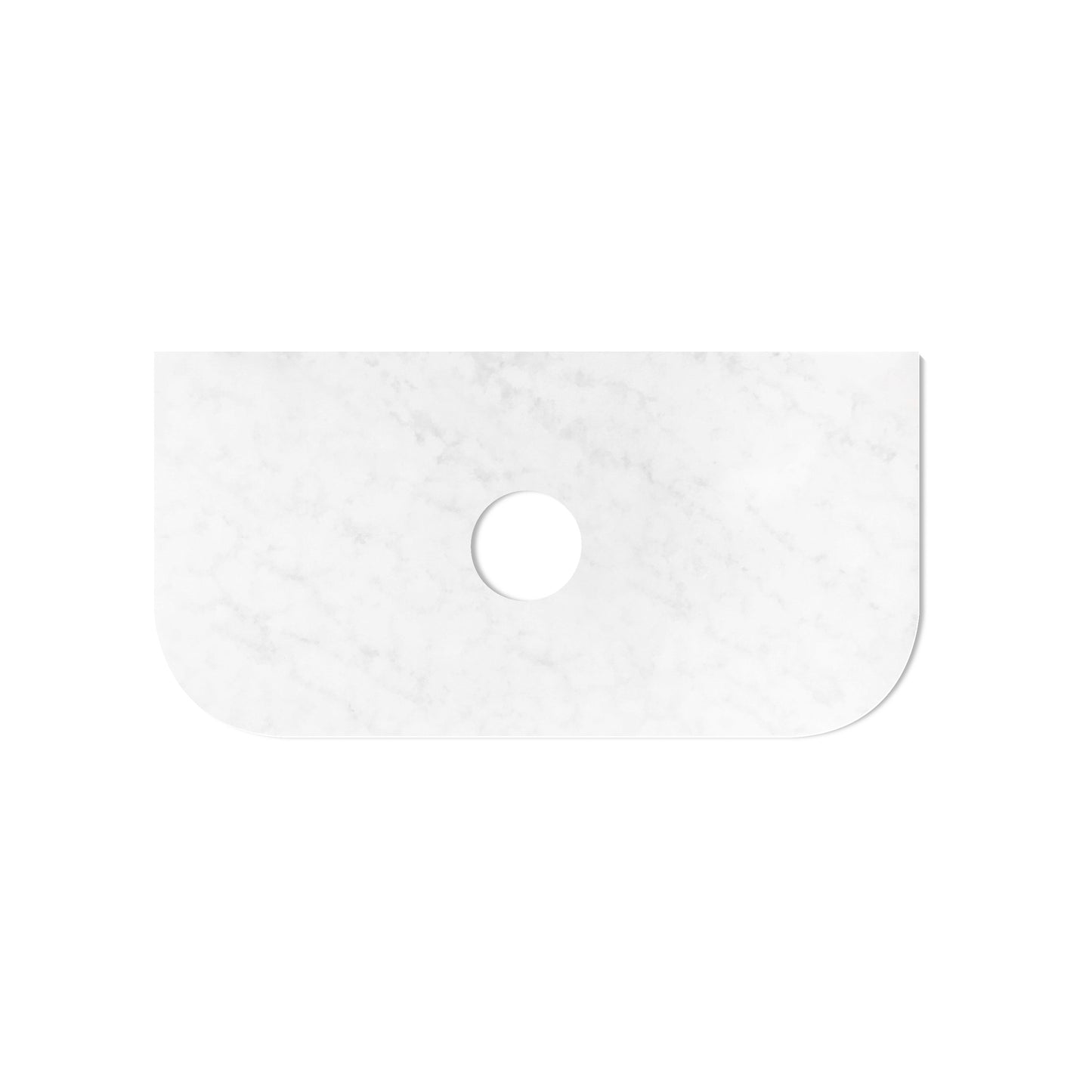 Hampshire 900mm Satin White Wall Hung Curve Cabinet Only