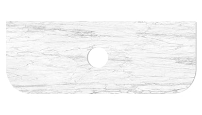 Hampshire 1200mm Satin White Wall Hung Curve Cabinet Only
