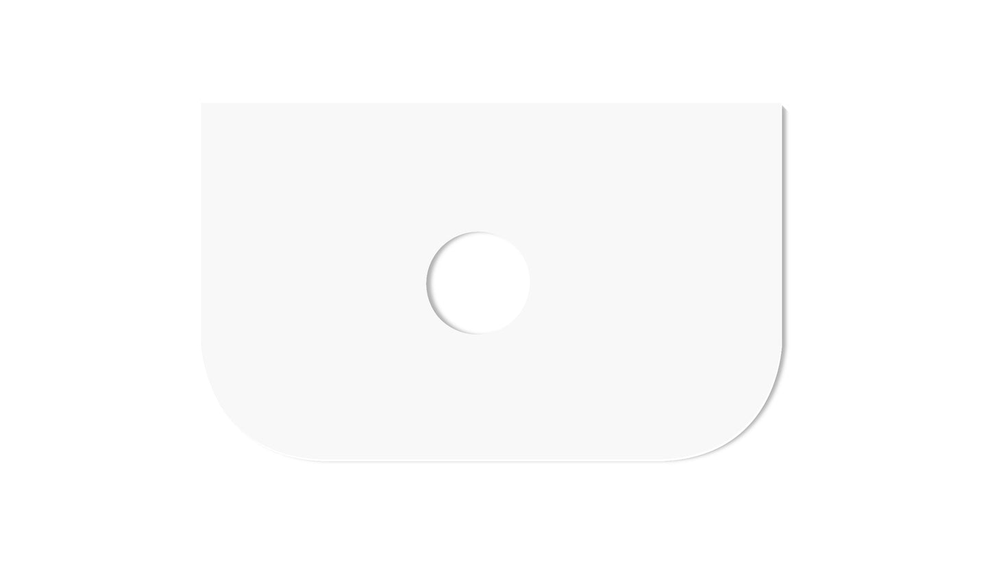 Bondi  750x460x20 Matte White Top - NTH or 12TH Only