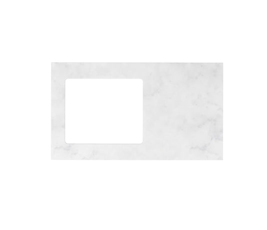 Laundry 1060mm Solid Surface Cloudy Carrara Top