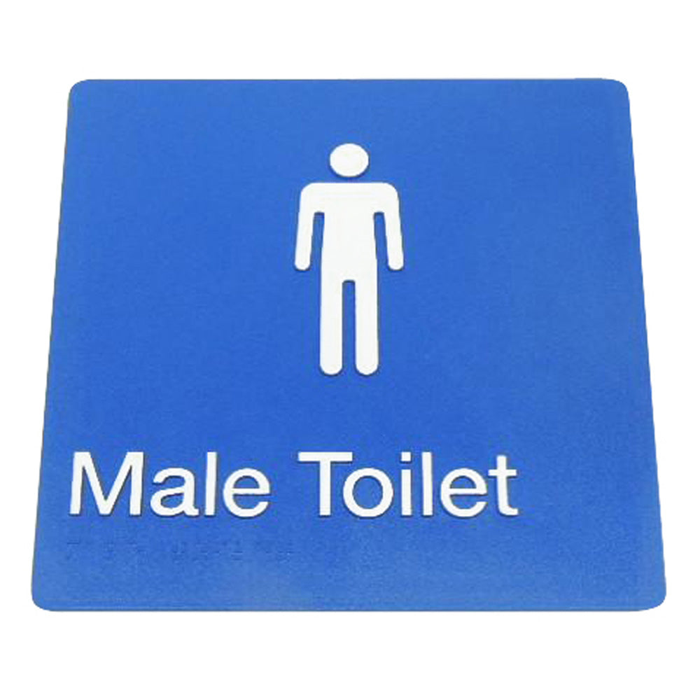235mm Surface Mounted Male  Toilet - 235 x 180 x 3 - Blue