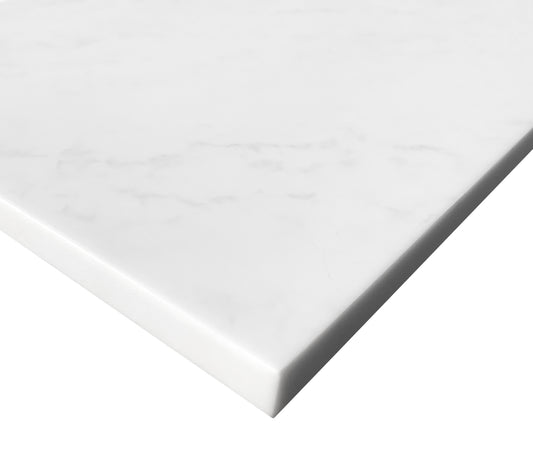 Laundry 1300mm Solid Surface Cloudy Carrara Top - No Hole